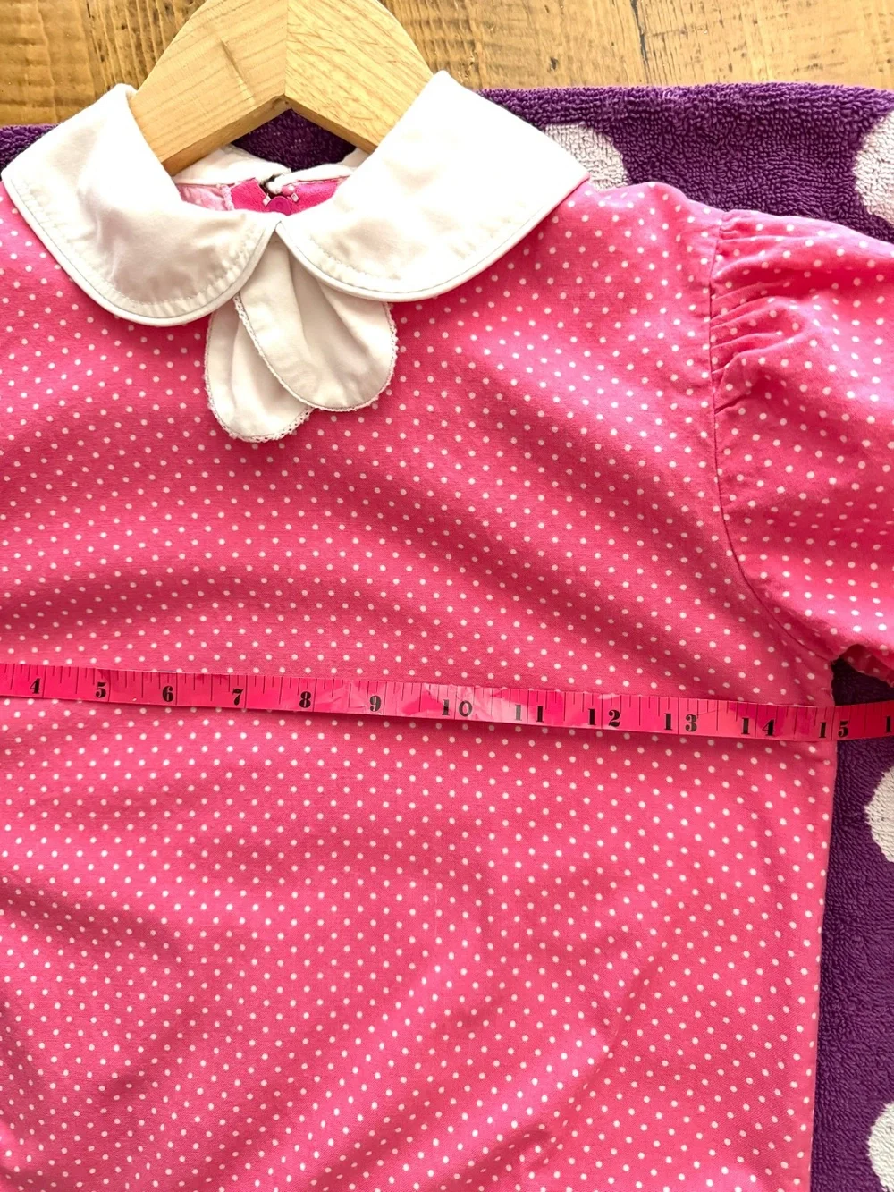 Vintage handmade girls pink dress - Picture 11 of 13